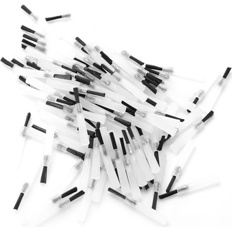 Manche et tête de brosse de rechange pour application de médicaments dentaires : 2 manches + 100 têtes de brosse (1/5)