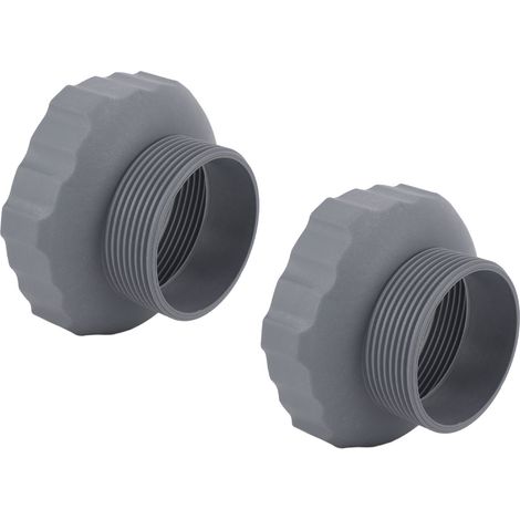 2 pièces adaptateur de tuyau piscine plastique 11239 accessoire piscine hors sol spa skimmer pour Intex raccord paroi 92x50mm (1/5)