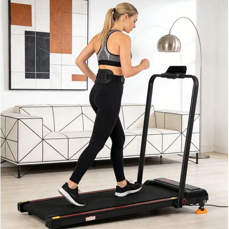 Cinta de correr eléctrica plegable OKWISH 0,75 HP hasta 12 km/h con inclinación ajustable (1/5)