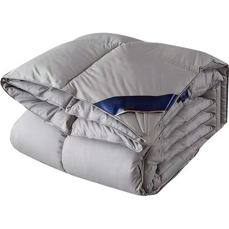Couette synthétique douce et hypoallergénique pour hôtel, maison - Gris 200x230cm, 2.5kg (1/5)