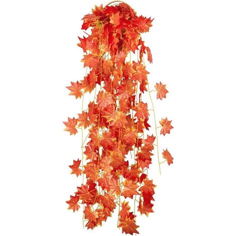 Guirlande Lumineuse Solaire - Feuille D'érable - 3 M - 30 Feuilles - IP65 - Pour Jardin Extérieur - 2000 Mah - 10 H Autonomie (1/5)
