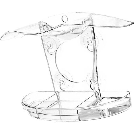 Mangeoire pratique en acrylique pour divers petits oiseaux, pour une utilisation quotidienne en cages, volières ou petits espaces d'élevage.-AquaForge (1/5)