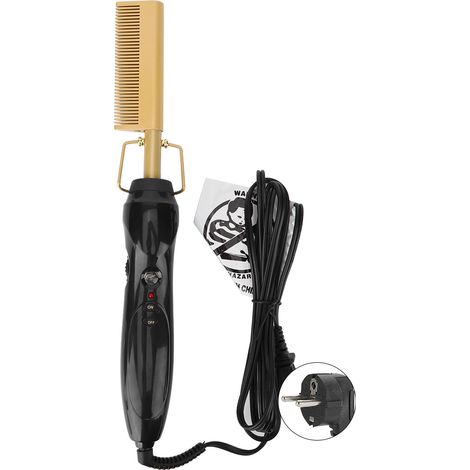 Lisseur Électrique à Brosse Alliage Numérique, Outil de Coiffure 110-240V avec Prise EU (1/5)
