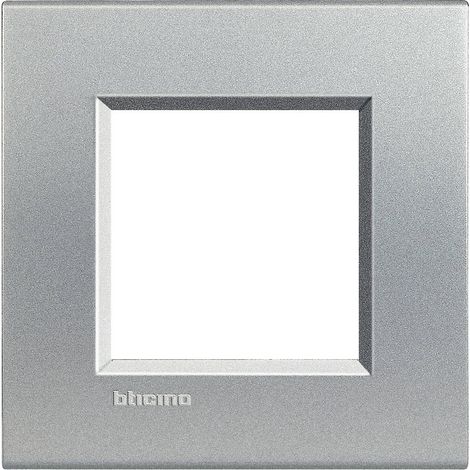 BTICINO LNA4802TE - Placca Quadra 2 Moduli - Tech