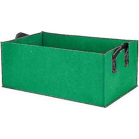 Sacs de culture pour plantes, pots de fleurs et légumes, jardinières surélevées (taille, couleur : 40 x 30 x 20 cm - vert) (1/5)