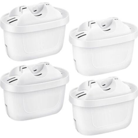 Pr 4 Pack Brita Cartouche Filtre, compatibles Brita maxtra Mava elemaris XL Carafe Filtrante, 3 étapes de filtration (1/4)