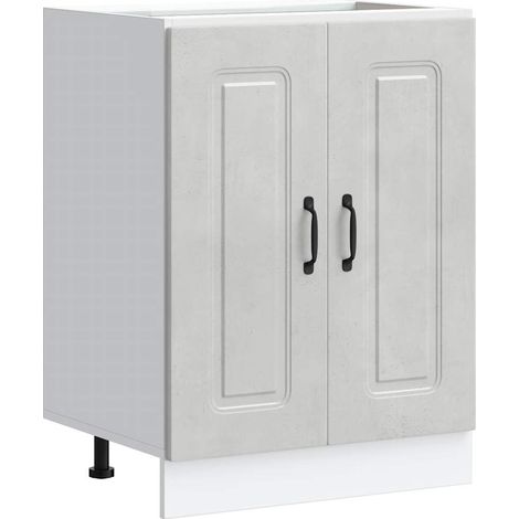 vidaXL Mobile base lavello Kalmar Grigio Cemento 60x46x81,5 cm (1/5)