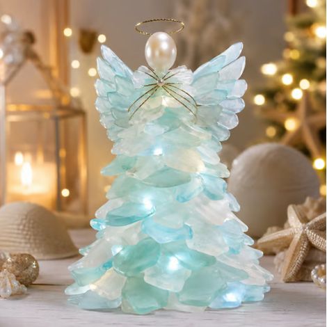 New and popular sea glass Christmas DIY kit - Angel's Light - Christmas holiday decorations -