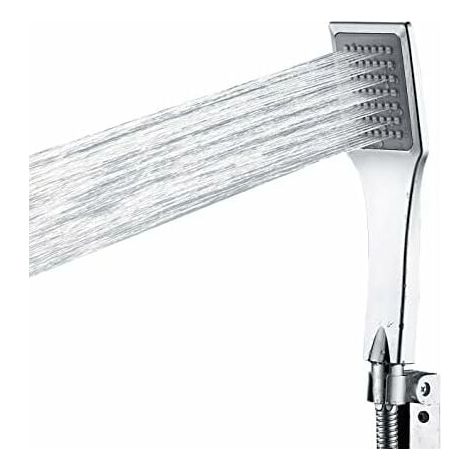 Douchette Haute Pression - 49 Trous - Finition Chrom Brillant - Raccord G 1/2" - Pour Douche Maison ou Camping-Car - 1 Pièce