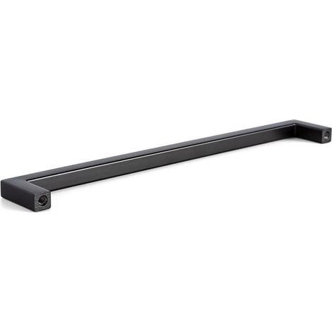 tirador zamak ''u'' acabado negro mate dist. agujero dist. 192mm.