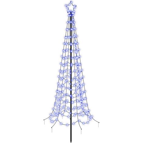 Árbol de Navidad LED en espiral con estaca EKENAS 180 cm vidaXL (1/5)