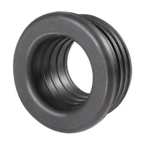MORSETTO IN GOMMA NERA PER CURVE TECNICHE D. 46 Misura: Diam. Int. 30/35 mm
