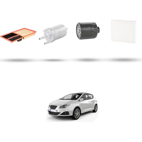 Kit tagliando 4 filtri compatibile con Seat Ibiza III 1.4 16v 63kw dal 2006 al 2009 (1/5)