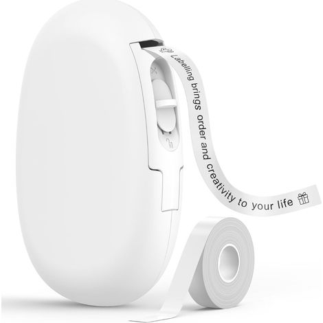 Etiqueteuse - Bluetooth Rechargeable - Application iOS Android - 40+ Polices 150+ Modèles 700+ Icônes - Étiquettes Continues Imperméables - 1 Pièce (1/5)