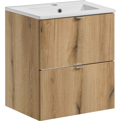 Waschtisch 51cm, in Eiche, NEWPORT-56-OAK (1/5)