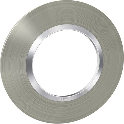 Plaque ronde dooxie 1 poste Finition: Inox Brosse