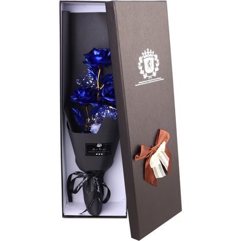 Cadeau commémoratif, roses romantiques, bouquet de Saint-Valentin, mariée artificielle (1/5)