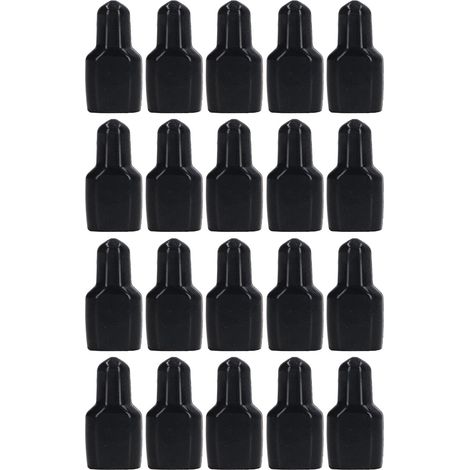 Ortviai Gaine en caoutchouc pour connecteur 2 broches PP30/PP45, ignifuge et étanche à la poussière, lot de 20 (1/5)