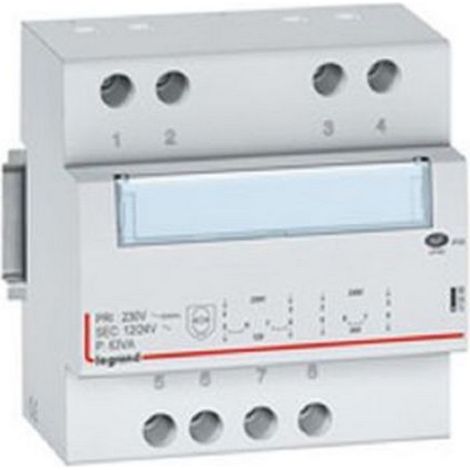 Legrand 413098 Trasformatore di sicurezza - 230 V / 12 o 24 V - 63 VA
