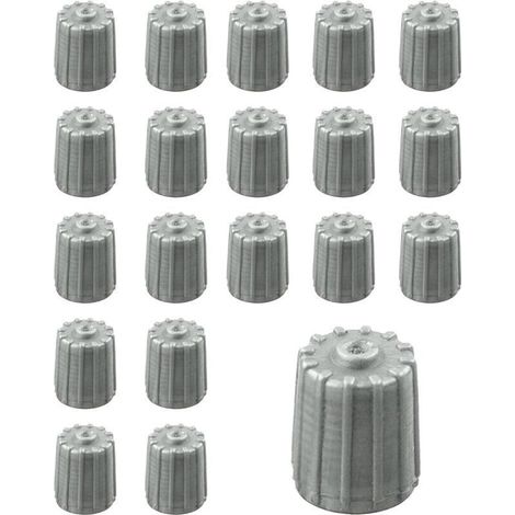 AHLSEN Flaconi 20PCS Bouchon Valve Pneu de Voiture, Bouchon Valve Pneu, Bouchon de Valve GM, Couvercle de Soupape, Cache-Poussière de Pneu de Voiture, Convient Aux Voitures,Camions,Vélos,SUV (1/5)