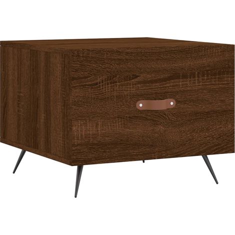 Maison Exclusive - Couchtisch Braun Eichen-Optik 50x50x40 cm Holz