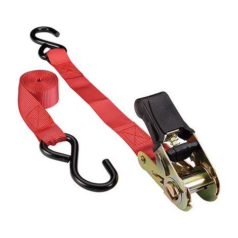 CINGHIA A TRAZIONE 2 GANCI + CRIC EFFE - L.MT  5 H.MM 25 KG 350- 2 pezzi