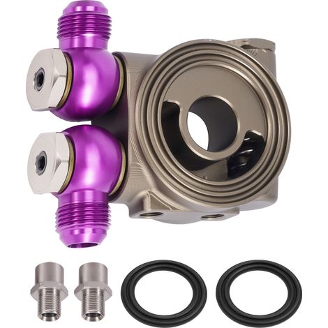 CNC Ölfilter Thermostat Adapter M20x1.5 3/4-16UNF AN10 Sandwich Platte (1/5)