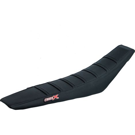 HOUSSE DE SELLE compatible avec les motos de marque HUSQVARNA FC-TC - FE-TE - TOP BLACK- SIDE BLACK-STRIPES BLACK