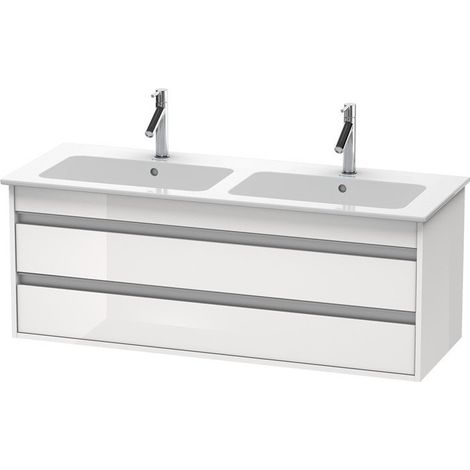 Meuble sous-vasque KETHO 480x1270x475mm blanc brillant