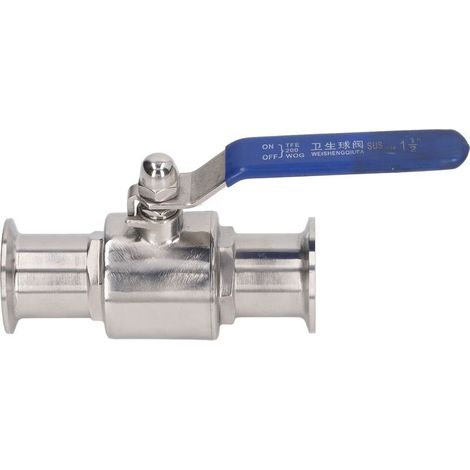 Robinet à bille sanitaire en acier inoxydable, installation rapide, pince à eau pour produits laitiers chimiques, diamètre extérieur 19mm/0,75 pouces. (1/5)