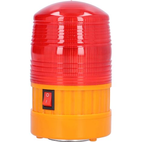 Feu de balise magnétique LED avec alarme pour chantier routier, signal lumineux clignotant, dispositif de sécurité pour barrière de circulation (1/5)