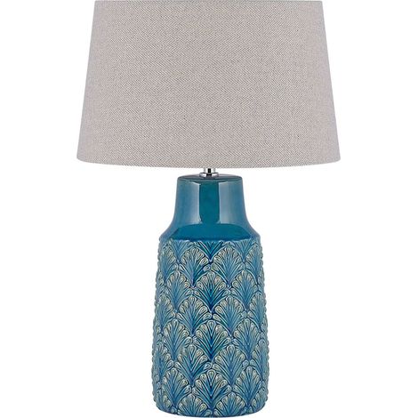 Tischlampe THAYA Keramik Blau