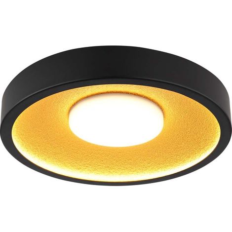 Deckenleuchte LED Deckenlampe 3 Lichtmodi matt goldfarben Memoryfunktion D 40 cm