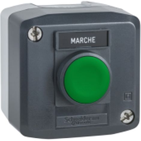 SCHNEIDER PULS.VERDE Box 1 mit Etikett und kompakten Abmessungen für einfache Installation.