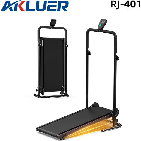 Akluer RJ-401 Manuelles Laufband 9239cm, 5% Steigung, klappbar, mit Handlauf, ohne Motor, nicht motorisiert, selbstbetrieben, Laufband, Walking, Joggen, Fitnessgerät für Zuhause, Büro und Fitnessstudi