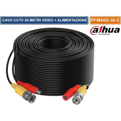 DAHUA PFM942I-30-5 MATASSA DI CAVO VIDEO ED ALIMENTAZIONE DA 30 METRI PER SISTEMI DI VIDEOSORVEGLIANZA CCTV (1/2)