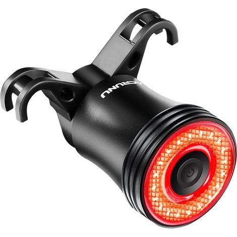 Feu arrière de vélo intelligent à induction ACRUNU, feu de freinage, lampe de signalisation pour vélo de route et vélo d'extérieur, éclairage de détection de mouvement.