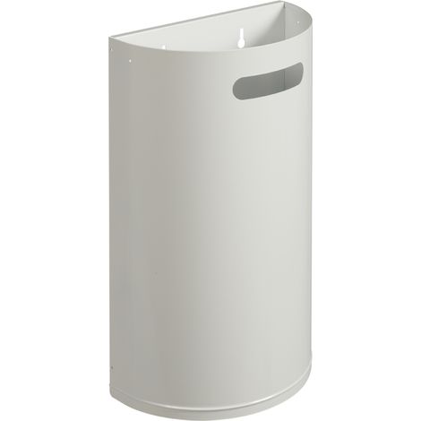 Corbeille décrochable murale Arkea - 40l - blanc signalisation - RAL 9016 (1/3)
