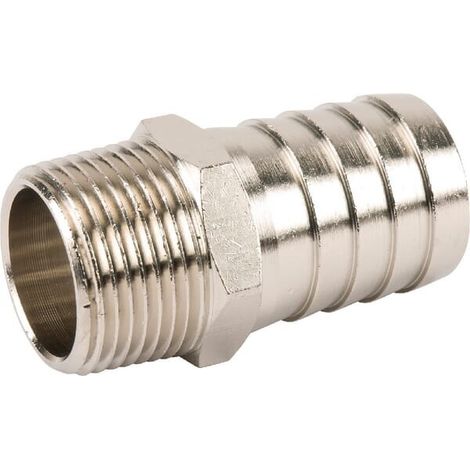 Racor empalme manguera rosca macho BSPT 25 mm x 3/4" UNIVERSAL HCMT2534 (1/2)