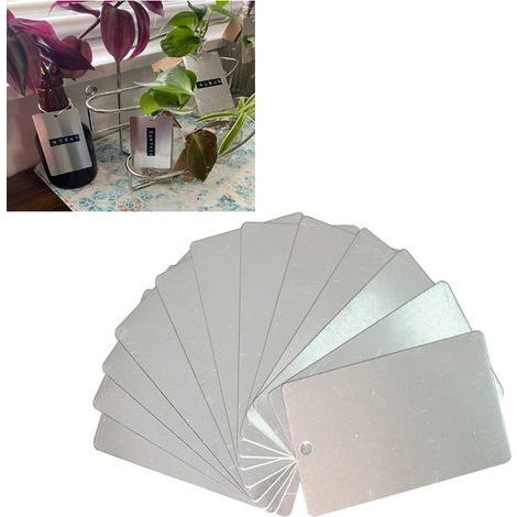50 stücke Aluminium Anlage Etiketten Baum Tags Garten Outdoor Metall Etiketten Blank Gedruckt