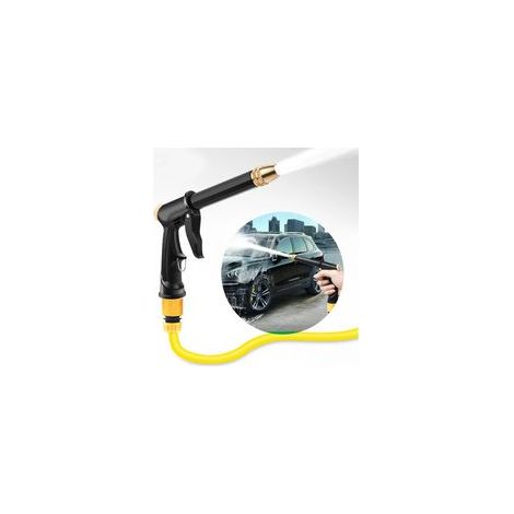 Kit de lavado y limpieza de autos, pistola de agua a alta presión, boquilla para manguera, lanza de espuma (1 pieza) (mangueras de agua y otros accesorios no incluidos) - Crezuo