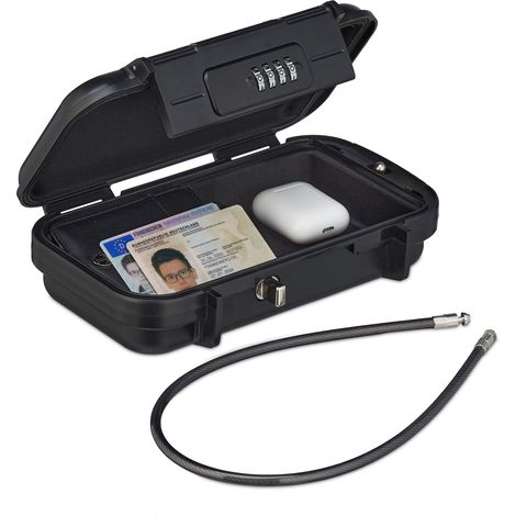 Caja de seguridad portatil con cerradura de combinacion