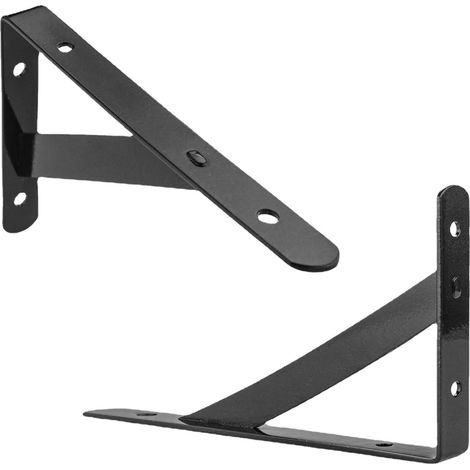 Set aus 2 verstärkten dreieckigen Regalträgern aus Edelstahl - AquaForge