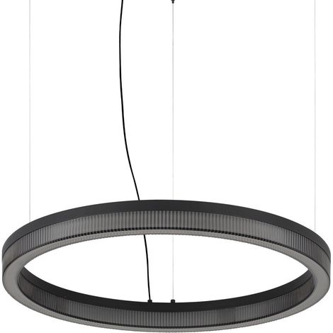 Ideal Lux CROWN Suspension LED intégrée 60 cm, noire, 3050 lm, 3000 K