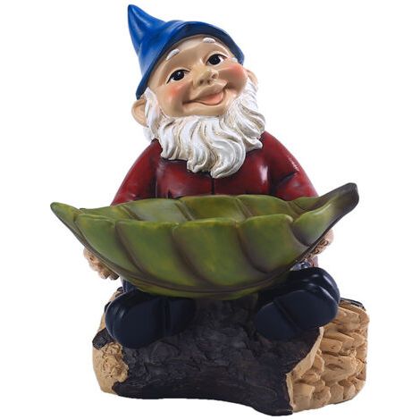 Tenant Feuille Mangeoire Statue Résine Ornement Petit/Mini Mangeoire À Oiseaux Arbre Décor Mangeoire Statue Maison Bureau Décor Ornement (1/5)