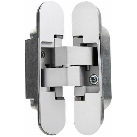 Charnière Invisible pour Portes Lourdes - Lot de 2 (Charge 40 kg, Ouverture 180º) (1/4)