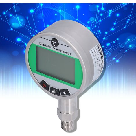 Manomètre numérique de précision en acier inoxydable 4,5 V 1,6 MPa (1/5)