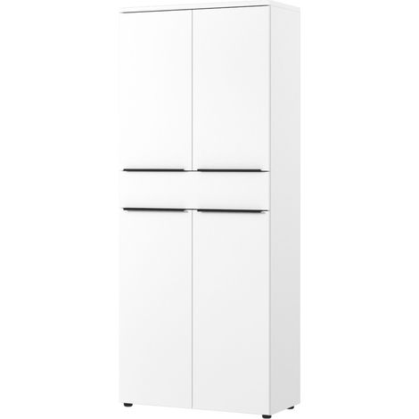 bümö Space Aktenschrank - 4,5 Ordnerhöhen & Schublade   Weiß