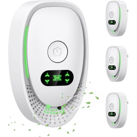 Purificatore d'aria con alimentazione a spina, purificatore d'aria a ioni negativi, mini purificatore d'aria portatile, confezione da 4, funzionamento silenzioso per cucina, camera da letto e ufficio, (1/5)