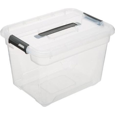 Boîte de Rangement "Solutions" 18L Transparent